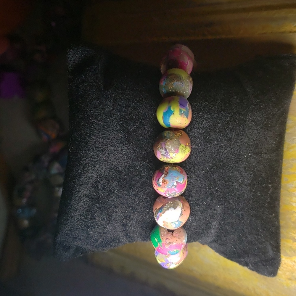 18 Handmade Clay beads